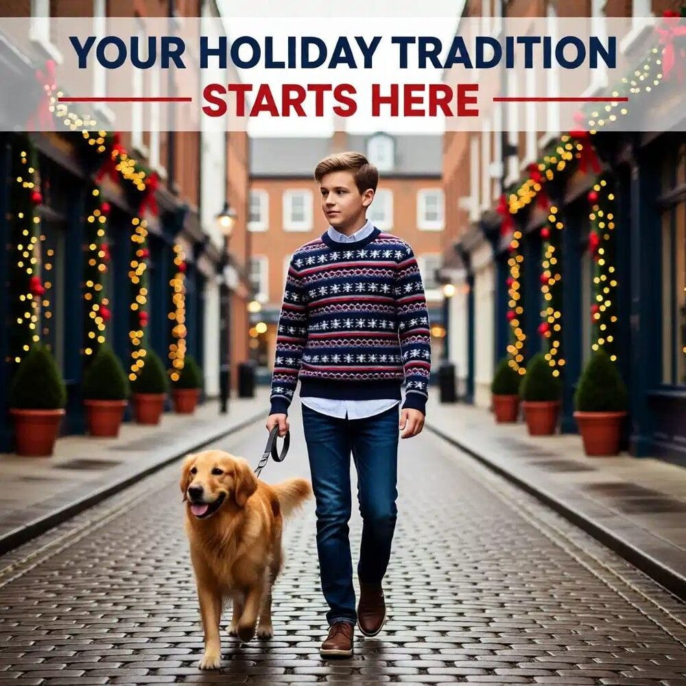 Brooks Brothers Boys Pullover Sweater Snowflake Holiday Knit Navy Red White M